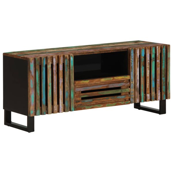 vidaXL TV Cabinet Reclaimed Acacia Wood Solid Acacia Wood