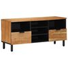 vidaXL TV Units with Drawer Solid Acacia Wood 39.37 x 13.19 x 18.11 in