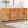 vidaXL Side Cabinet Set of 3 Natural