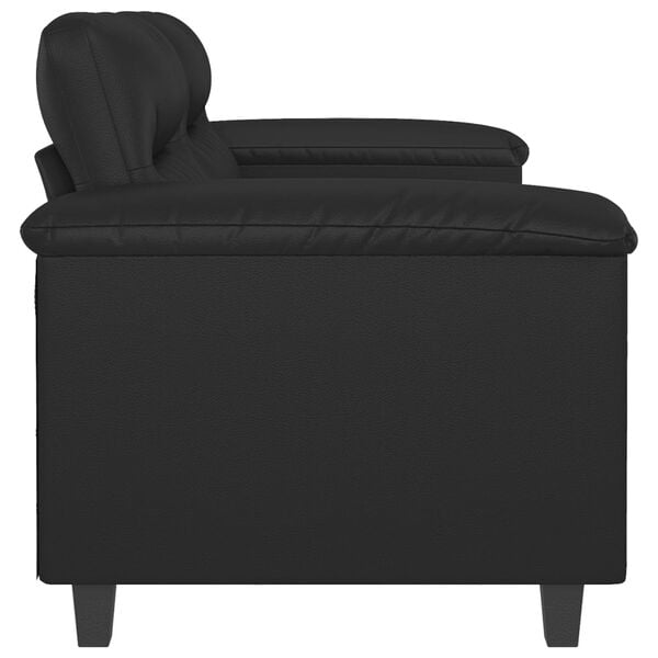 vidaXL 2-seater Sofa Black