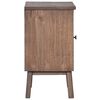 vidaXL Bedside Cabinet Brown Solid Teak Wood Medium Bedside Cabinet