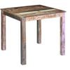 vidaXL Dining Table Multicolor Solid reclaimed wood Compact Durable
