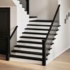 vidaXL Stair Tread Set of 8 Dark brown Solid oak wood