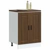 vidaXL Kitchen Base Cabinet Brown oak Engineered wood Medium