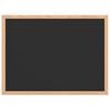 vidaXL Chalkboard with Solid Pine Wood Frame Black 15.7x11.8"