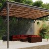 vidaXL Garden Lounge Set Brown/Cinnamon Red