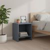 vidaXL Bedside Cabinet Light Grey Solid Pinewood 13.8 x 11.8 x 15.7 in