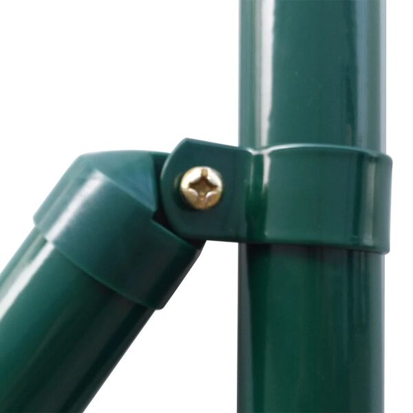 vidaXL Euro Fence Steel 32.8'x3.9' Green