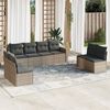 vidaXL Garden Sofa Set Grey