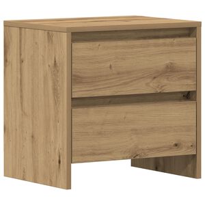 vidaXL Bedside Cabinet artisan oak 45 x 34 x 44.5 cm Engineered wood