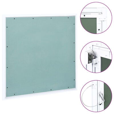 vidaXL Access Panel with Aluminum Frame and Plasterboard 27.6"x27.6"