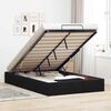 vidaXL Ottoman Bed Frame Black Velvet, Metal, Plywood, Engineered Wood