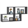 vidaXL Wall Shelf Gray Engineered wood 39.4 x 7.1 x 20.9 in