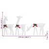 vidaXL Christmas Reindeer Set of 6 White Fabric