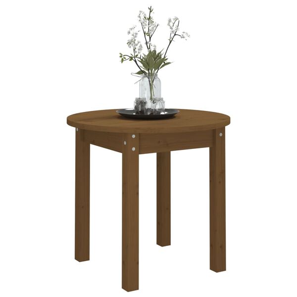 vidaXL Coffee Table Honey Brown Solid Pine Wood Compact Durable