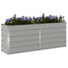 vidaXL Planter Light Grey 480 x 50 x 45 cm Galvanised Steel