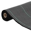 vidaXL Weed Membrane Black with green stripes Polypropylene