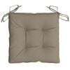 vidaXL Chair Cushion Set of 2 Taupe Oxford fabric (100% polyester)