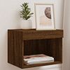 vidaXL Bedside Cabinet Set of 2 Brown Oak Engineered Wood Medium