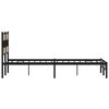 vidaXL Bed Frame Sonoma oak Steel, Engineered wood Full Bed Frame