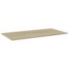 vidaXL Shelf Set of 8 Sonoma oak Engineered wood 31.5 x 7.9 x 0.6 in