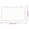 vidaXL Trailer Net with Elastic Rope White 9.8x5.4' PP