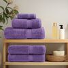 vidaXL Towel Set of 4 Purple 100% cotton Extra Large Durable Towel