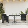 vidaXL Bistro Set Black