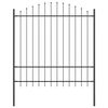 vidaXL Garden Fence 4 pcs Grey 66.93 x 84.65 in Powder-Coated Steel