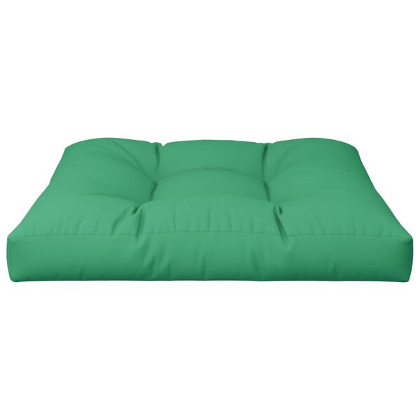 vidaXL Pallet Cushion Green Polyester 31.5x31.5x4.7 inches