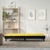 vidaXL Sofa Bed Light Yellow Fabric