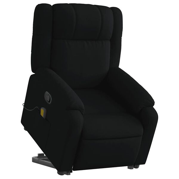 vidaXL Stand Up Massage Recliner Chair Black