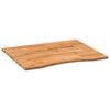 vidaXL Desk Top Light brown Solid oak wood 39.4 x 31.5 in. Durable