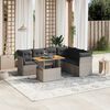 vidaXL Garden Sofa Set Gray