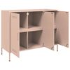 vidaXL Sideboard Pink Cold-rolled steel Medium Adjustable Feet