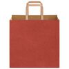 vidaXL Paper Bags 250 pcs with Handles Red 26x17x25 cm