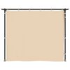 vidaXL Gazebo with Curtains 9.8'x9.8' Cream Steel