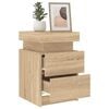 vidaXL Bedside Cabinet Sonoma Oak Engineered Wood Standard