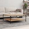 vidaXL Coffee Table Sonoma Oak Engineered wood, Iron Large Coffee Table