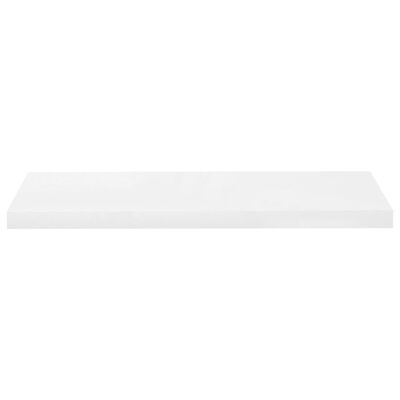 vidaXL Floating Wall Shelves 2 pcs High Gloss White 31.5"x9.3"x1.5" MDF