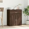 vidaXL Sideboard Brown Oak Engineered Wood Medium Sideboard