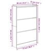 vidaXL Shoe Cabinet White Engineered Wood Compact Shoe Cabinet