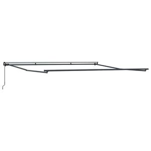 vidaXL Awning Manual Anthracite 177.17" x 137.80" Metal