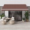 vidaXL Retractable Awning Brown