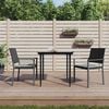 vidaXL Garden Dining Set Black