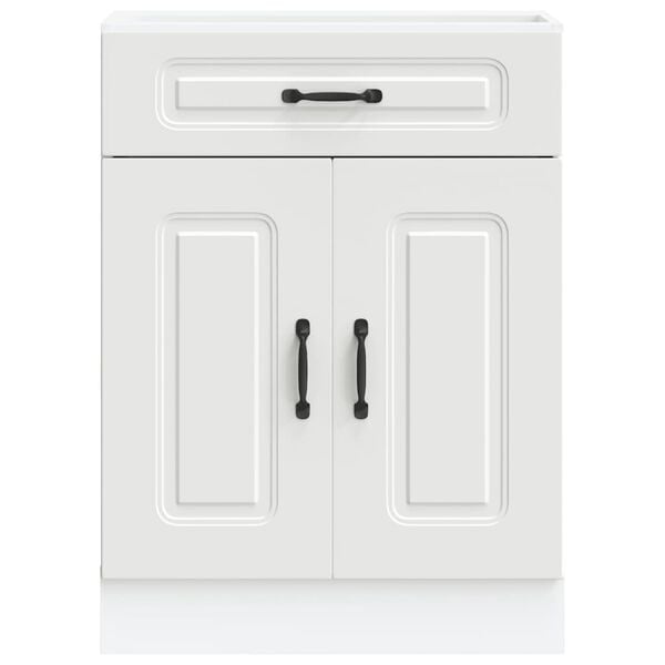 vidaXL Kitchen Base Cabinet White Engineered wood Standard