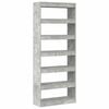 vidaXL Bookcase Concrete grey 80 x 30 x 198 cm Engineered wood