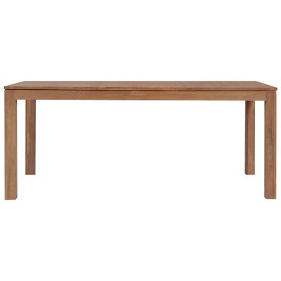 vidaXL Dining Table Solid Teak Wood with Natural Finish 70.9"x35.4"x29.9"