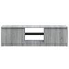 vidaXL TV Stand with LED Lights Gray Sonoma 47.2"x11.8"x14.2"