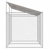 vidaXL Dog Cage Silver 400 x 200 x 256 cm Galvanised Steel